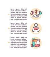 Global religions concept icon with text vector