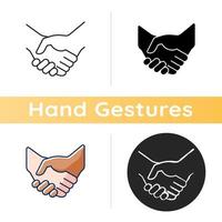 Handshake vector icon