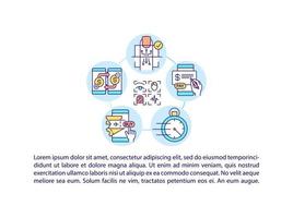 Biometric payments concept icon with text vector