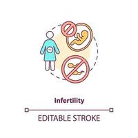 Infertility concept icon vector