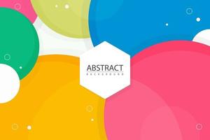 Abstract colorful circle background vector