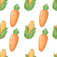 seamless pattern with carrot vector