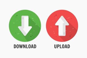 Download and upload the icon design vector