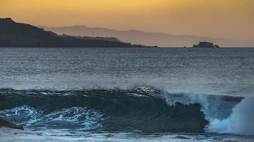 Sunset on the coast of Gran Canaria photo