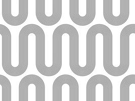 Abstract geometric boho seamless pattern. Vector background with abstract wave texture.