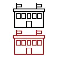 School Set On White Background vector