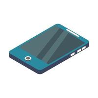 Isometric Smartphone Set On White Background vector