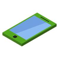 Isometric Smartphone Set On White Background vector