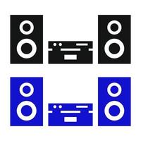 Stereo Set On White Background vector