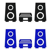 Stereo Set On White Background vector