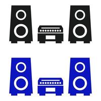 Stereo Set On White Background vector