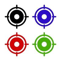 Set Of Target On White Background vector