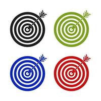 Set Of Target On White Background vector