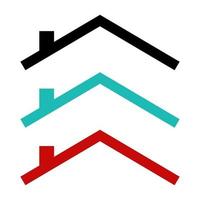 Roof Set On White Background vector