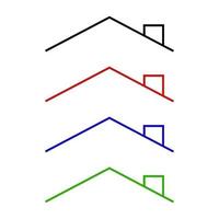 Roof Set On White Background vector