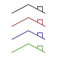 Roof Set On White Background vector