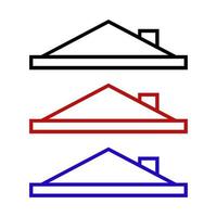 Roof Set On White Background vector