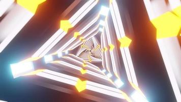 animação de portal de tecnologia avançada de ficção científica