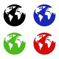 World Set On White Background vector