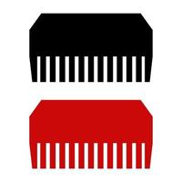 Comb Set On White Background vector