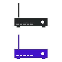 Set Of Routers On White Background vector