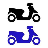 Set Of Scooters On White Background vector