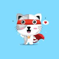 Cute super cat design vector