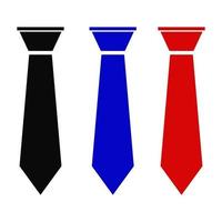 Tie Set On White Background vector