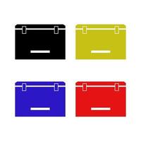 Set Of Freezer On White Background vector