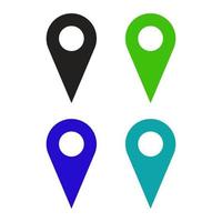 Gps Set On White Background vector