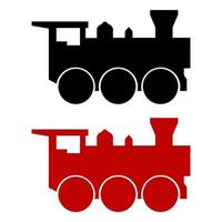 Train Set On White Background vector