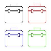 Toolbox Set On White Background vector