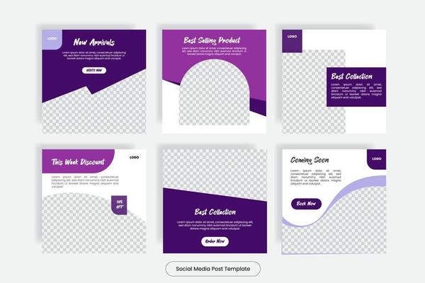 Interiror design social media post template banner