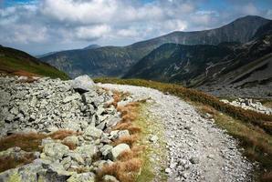 Rocky hiking trail photo