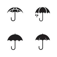 Umbrella icon logo design template