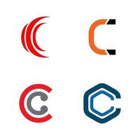 C letter initial logo design template vector