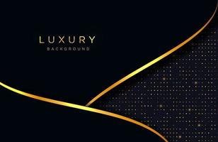 Luxury elegant background with gold lines composition. Business presentation layout vector