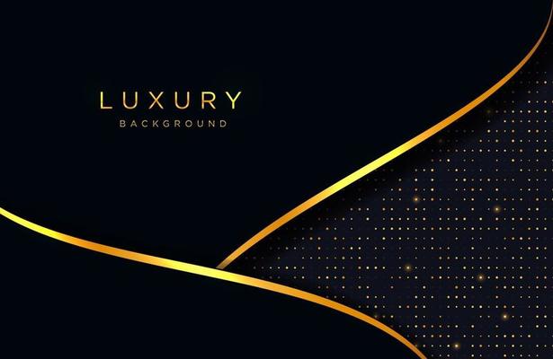 Luxury elegant background with gold lines composition. Business presentation layout
