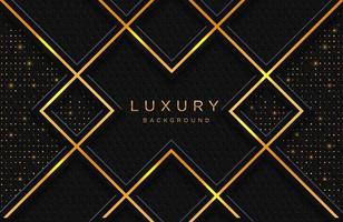 Luxury elegant background with gold lines composition and luster effect. Business presentation layout vector