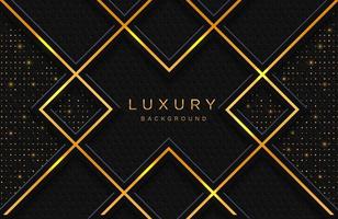 Luxury elegant background with gold lines composition and luster effect. Business presentation layout vector