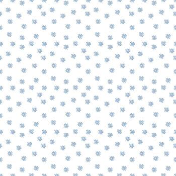 Cute hand drawn little flowers seamless pattern. vector