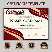 Modern Certificate Template vector