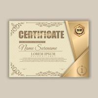 Diploma Certificate of achievement template vector