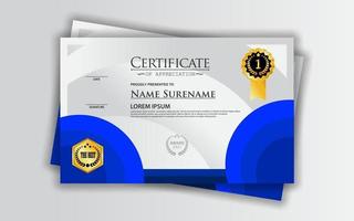 certificate template design vector