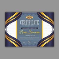 Modern certificate template. Suitable for appreciation. Premium vector. vector