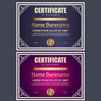 Modern certificate template. Suitable for appreciation. Premium vector. vector