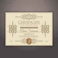 Modern certificate template. Suitable for appreciation. Premium vector. vector