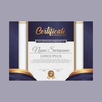 Modern certificate template. Suitable for appreciation. Premium vector. vector