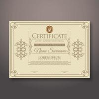 Diploma Certificate of achievement template vector