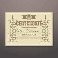 Modern certificate template. Suitable for appreciation. Premium vector. vector